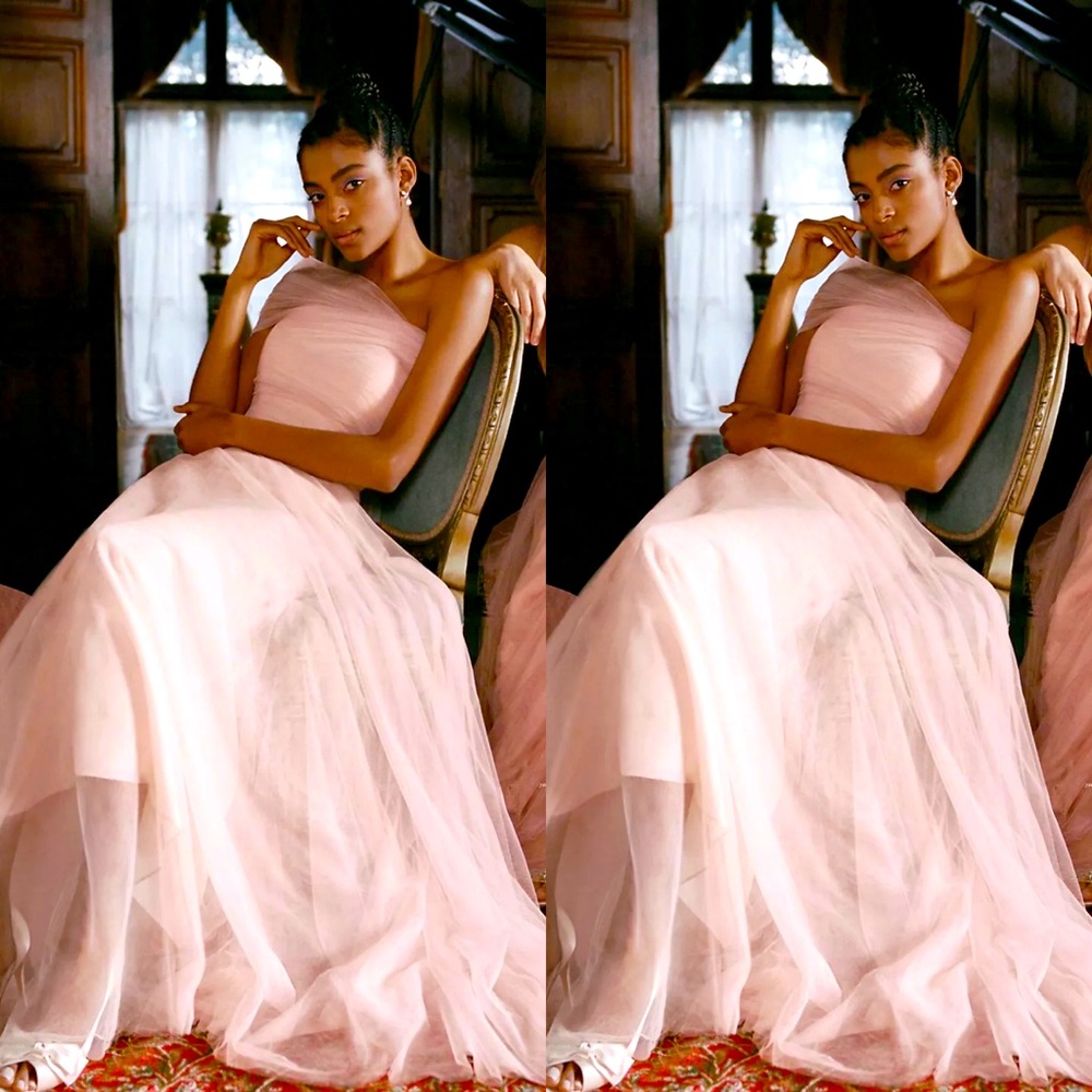 BHLDN x Anthropologie Jenny Yoo Ryder Convertible Dress in Blush